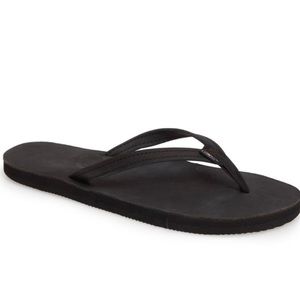 Rainbows Black Flip Flop Sandals